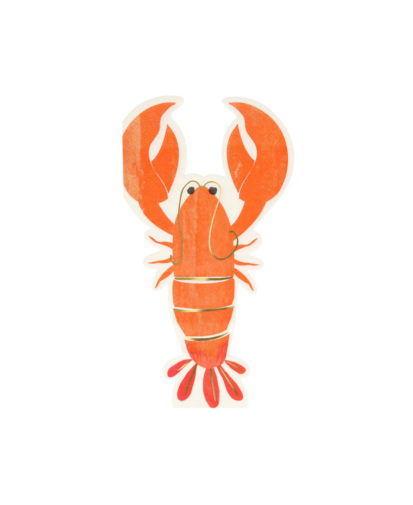 Serviettes Homard