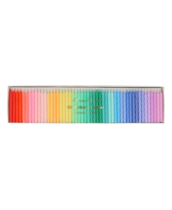 Arc-en-ciel de bougies