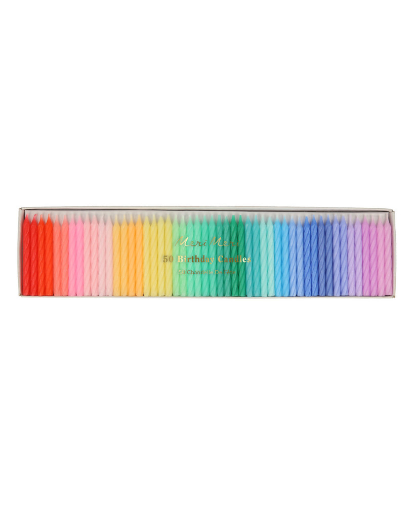 Arc-en-ciel de bougies