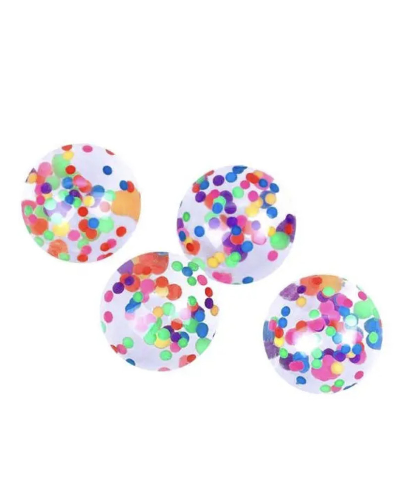 Balle magique pois multicolores