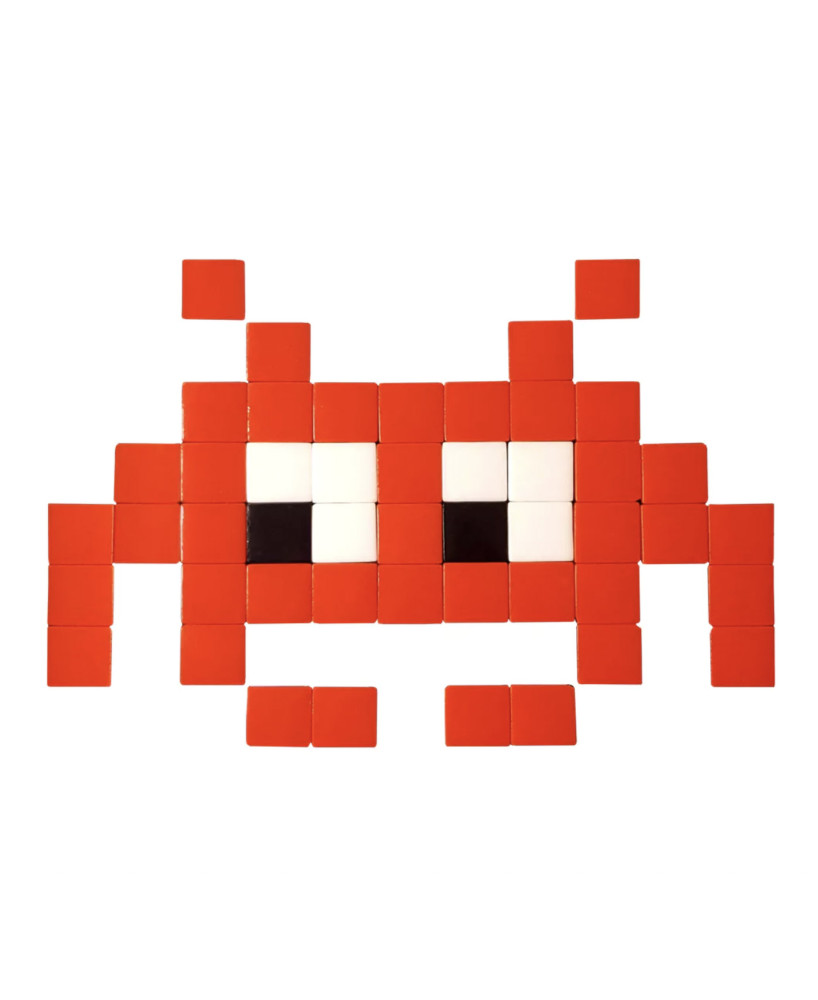 Mosaique adhésive Space Alien rouge