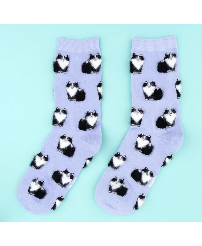Chaussettes Coucou Suzette Chats noirs et blancs