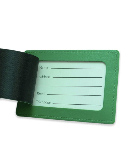 Etiquette à bagages Eclair vert