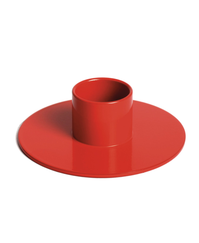 Bougeoir simple rouge