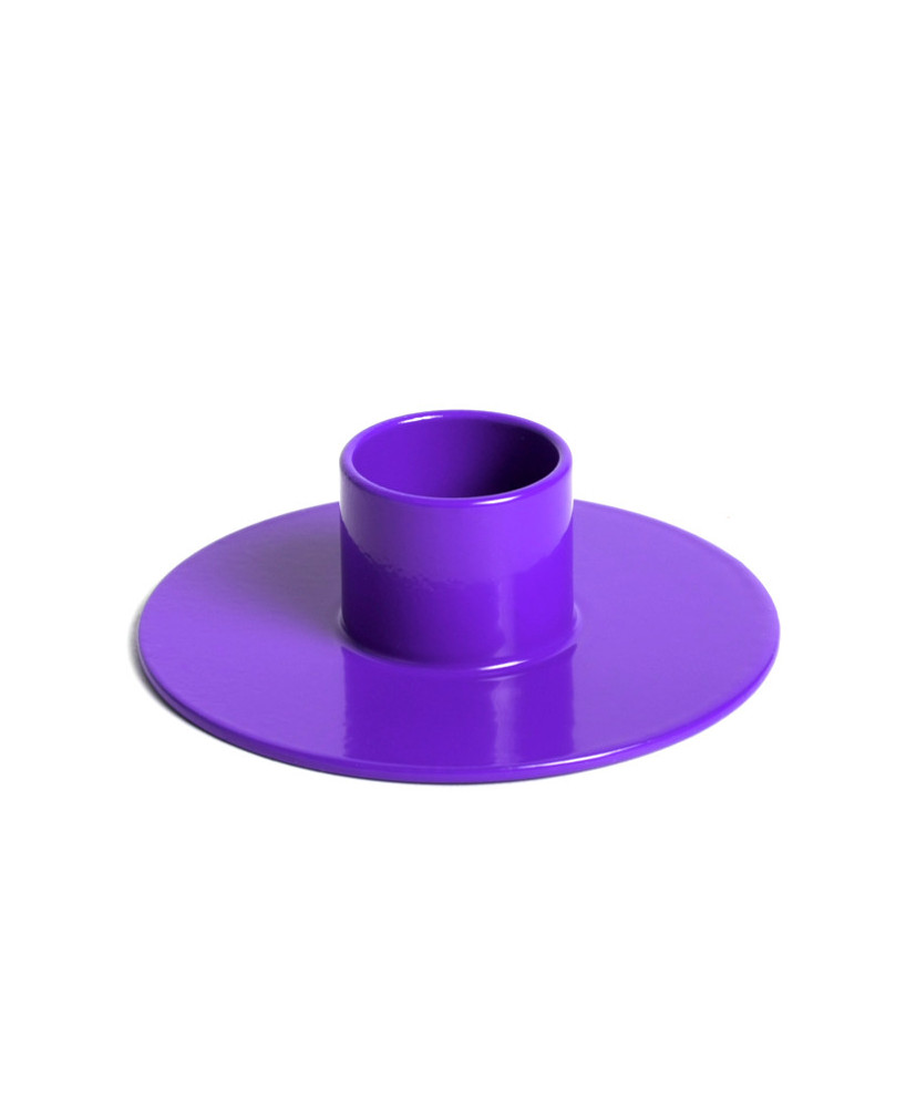 Bougeoir simple mauve