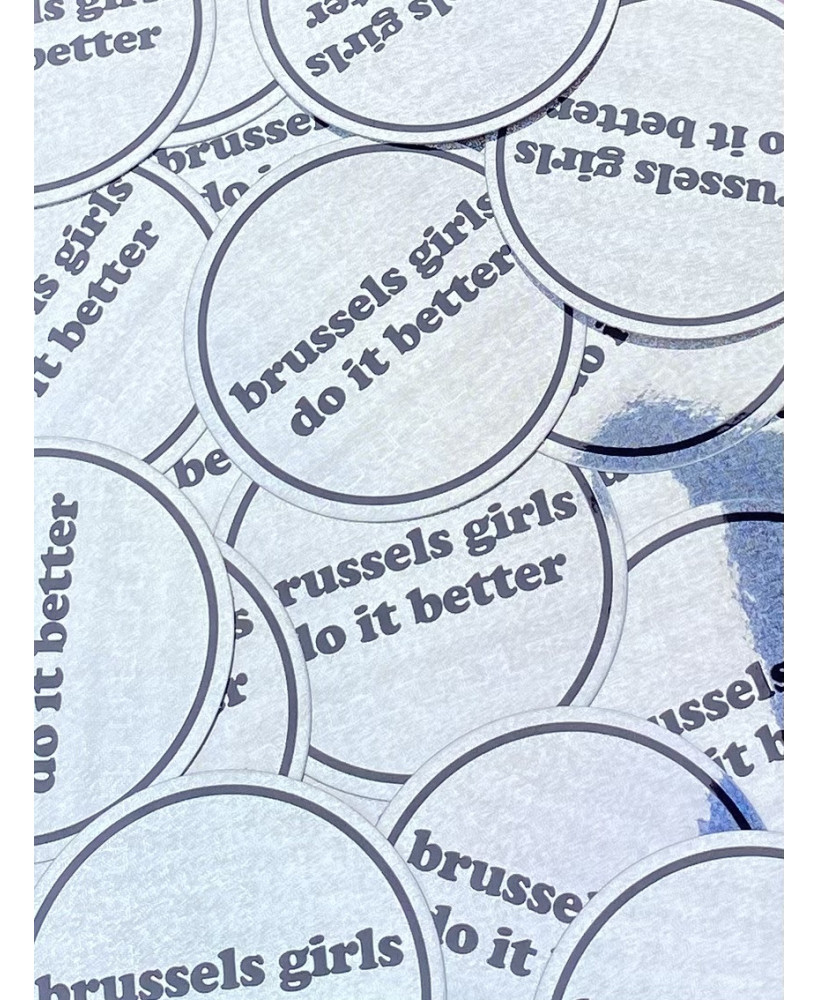 Sticker Holo N-B brussels girls do it better