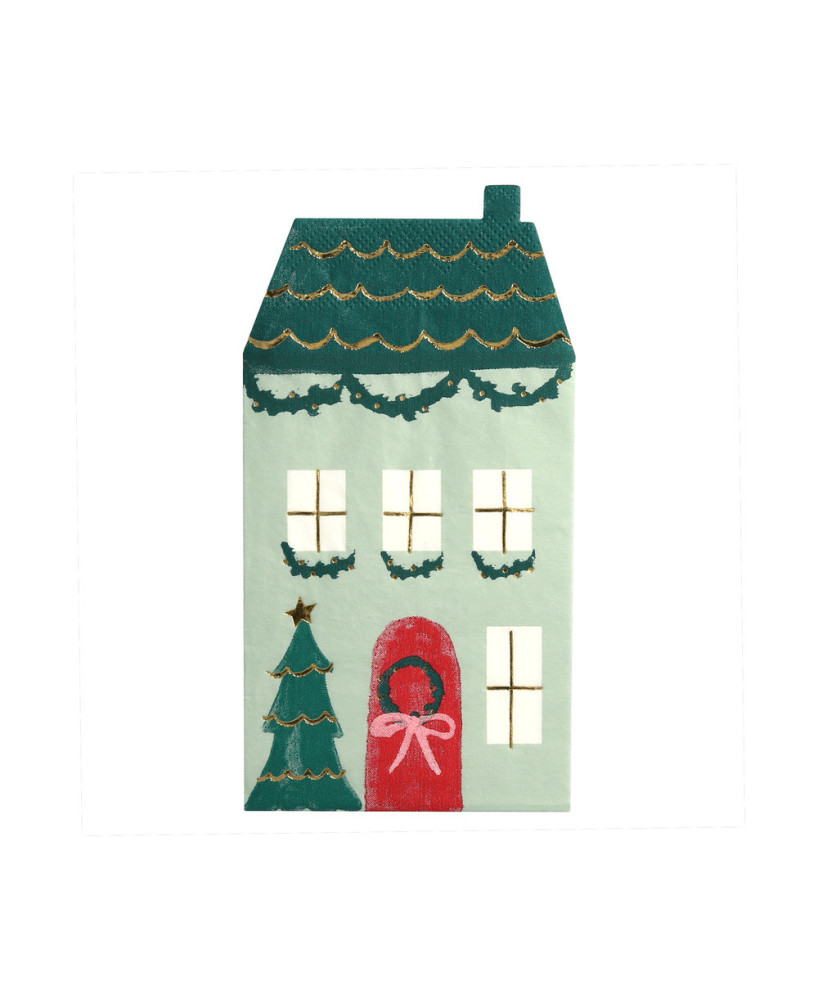 Serviettes Meri Meri Maison de Noël