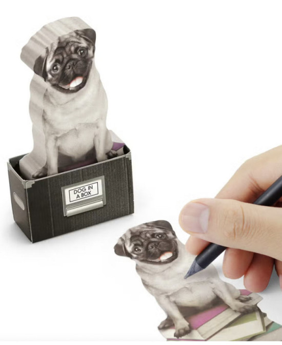 Notes adhésives Dog in a box