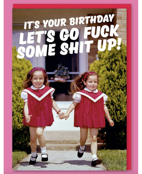 Carte Let's go fuck some shit up