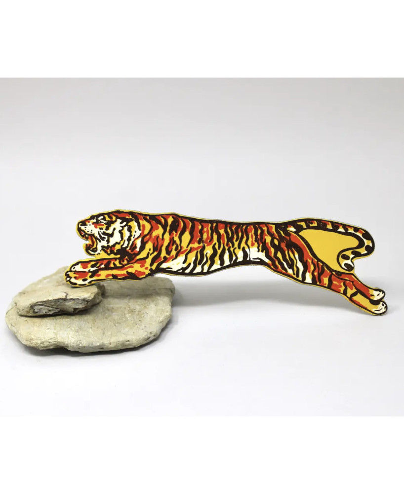 Marque-page cuir Tigre