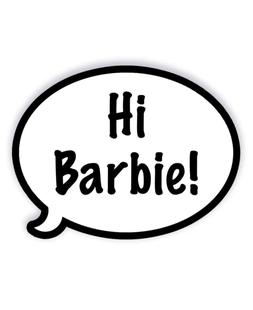 Sticker Hi Barbie!
