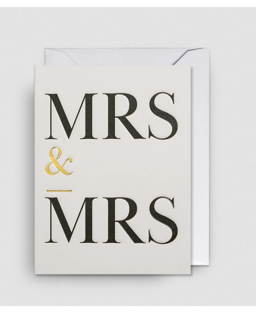 Petite carte Mrs & Mrs