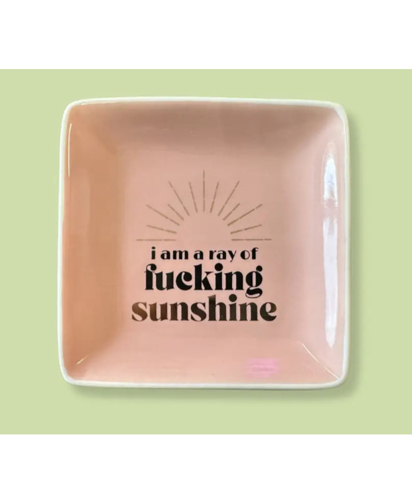 Vide-poche I'm a ray of fucking sunshine rose