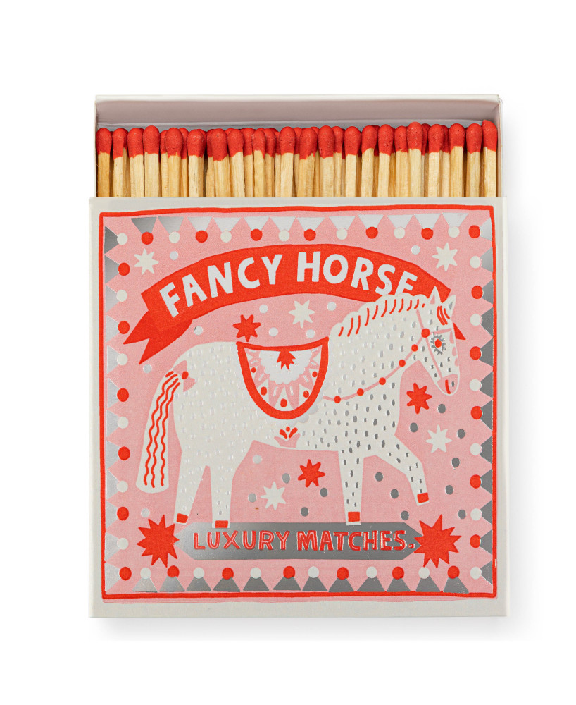 Boîte carrée d'allumettes Cheval