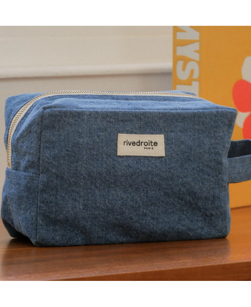 Trousse Tournelles XL Rive Droite denim clair