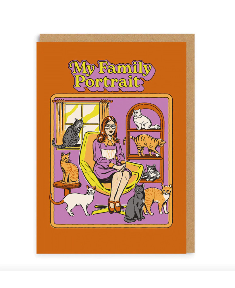 Carte Family portrait cats