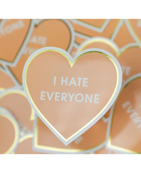 Sticker I hate everone
