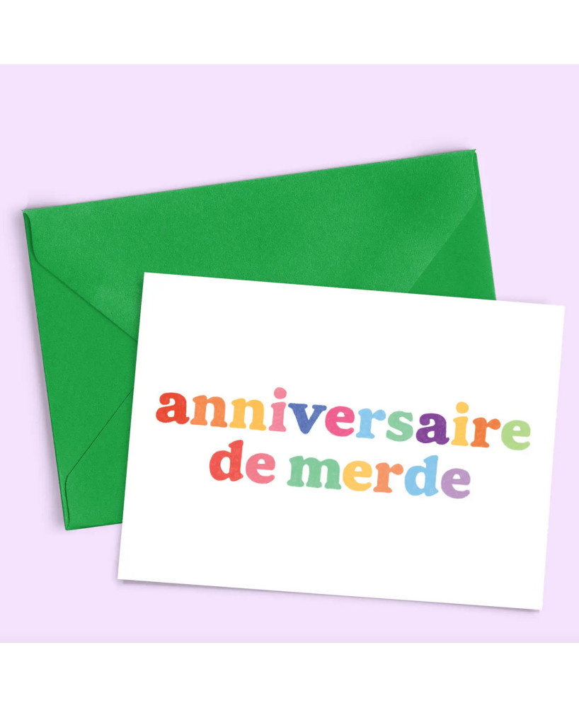Carte Anniversaire de merde