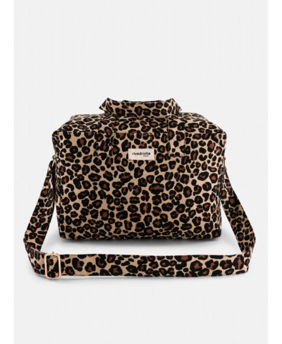 Sac Rive Droite Sauval léopard beige