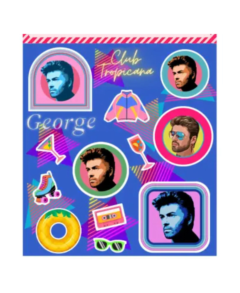 Planche de stickers George Michael