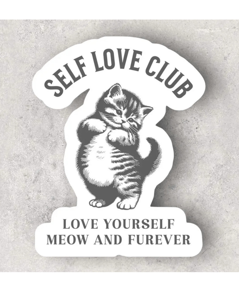 Sticker Self love club