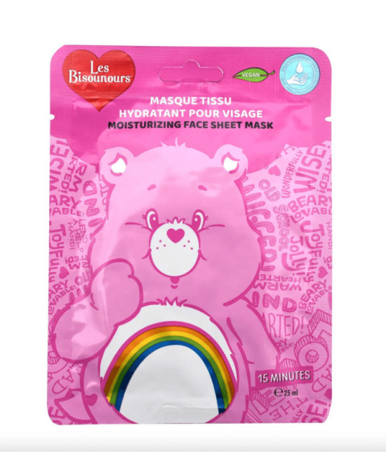 Masque tissu hydratant pour le visage Bisounours