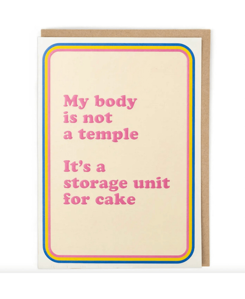 Carte My  body is not a temple