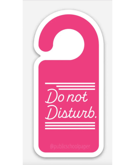 Sticker Do not disturb