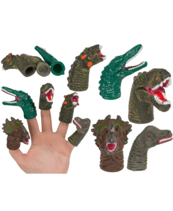Marionnette de doigt dinosaure