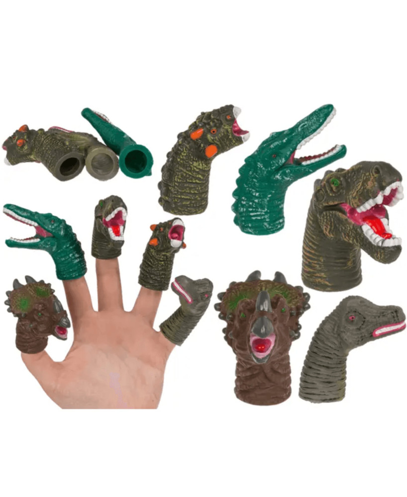 Marionnette de doigt dinosaure