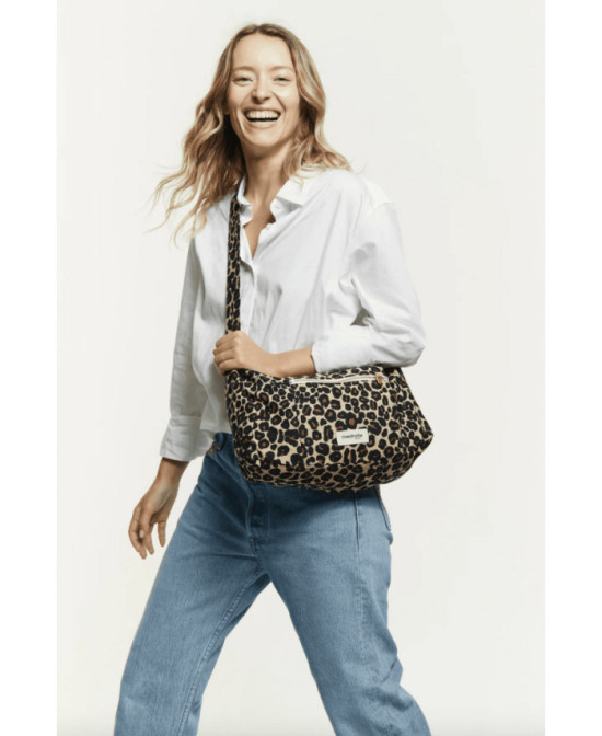 Sac Rive Droite Mini Charlot léopard beige