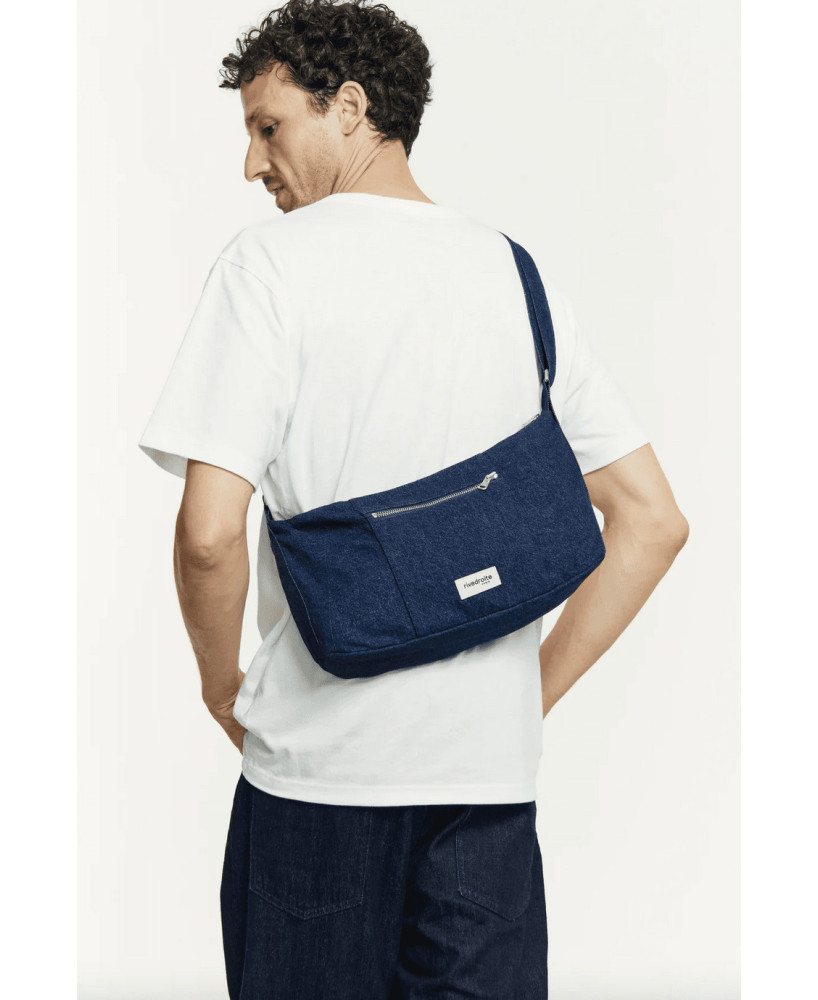 Sac Rive Droite Mini Charlot denim brut