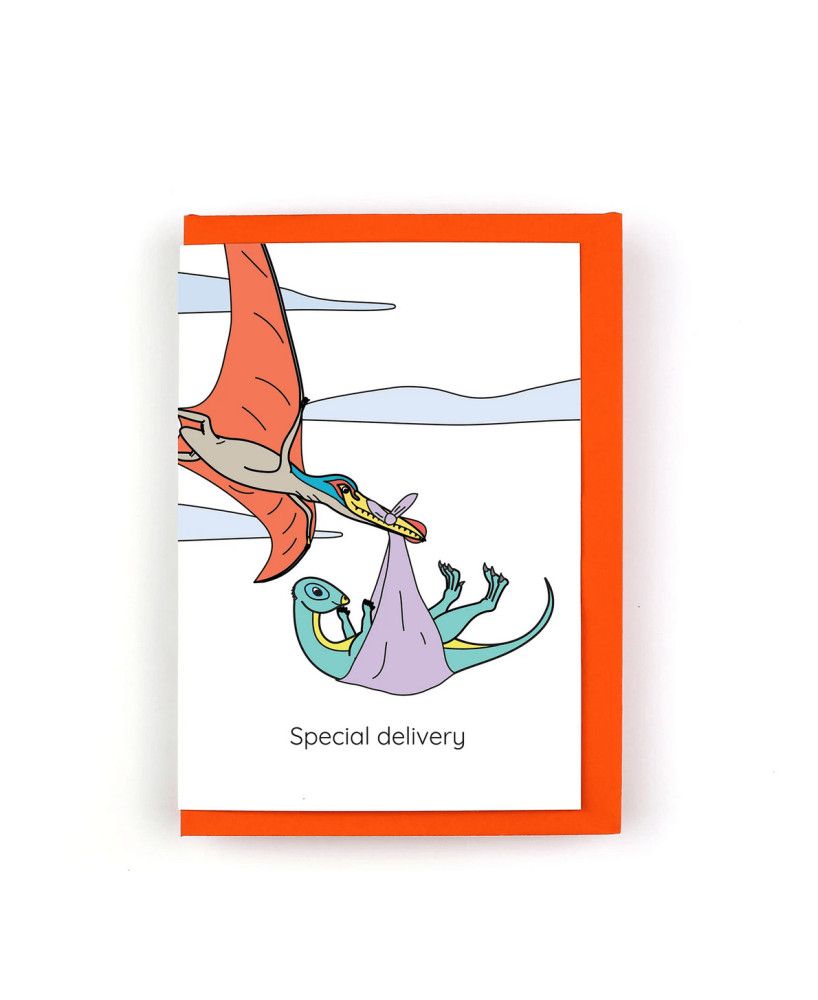 Carte Dinosaure special delivery
