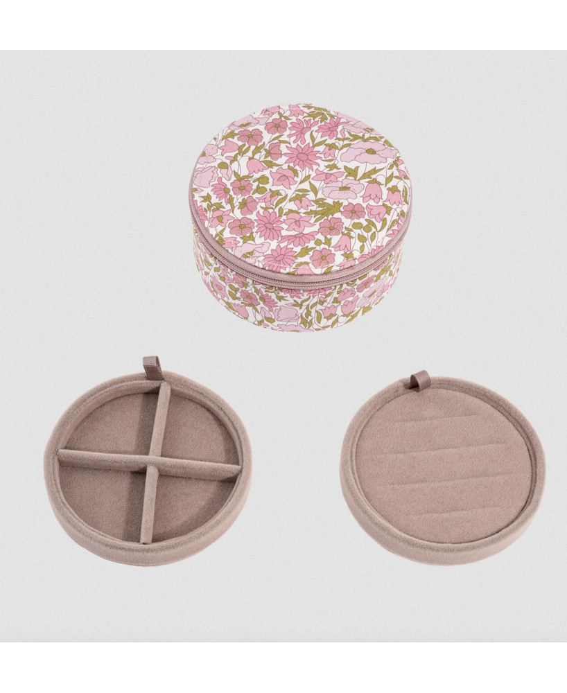 Boîte à bijoux ronde Liberty Poppy and Daisy