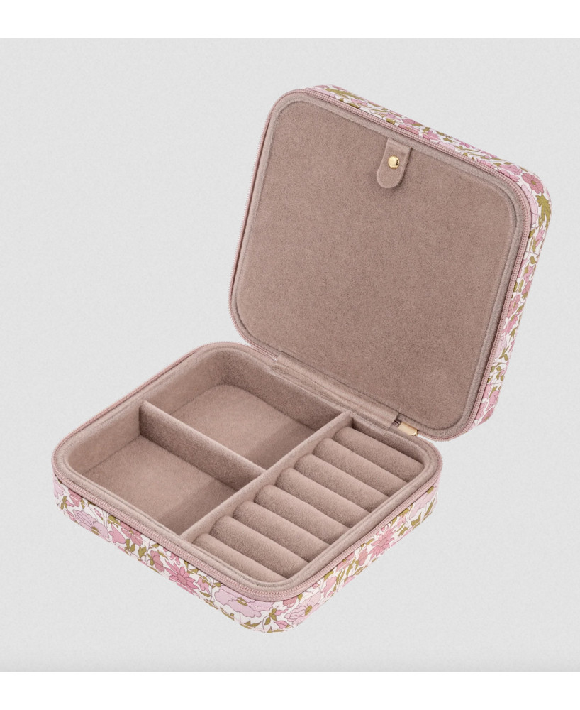 Boîte à bijoux carrée Liberty Daisy and Poppy