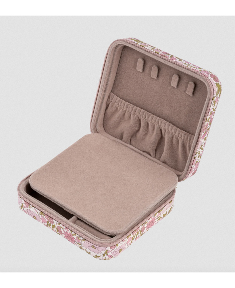 Boîte à bijoux carrée Liberty Daisy and Poppy