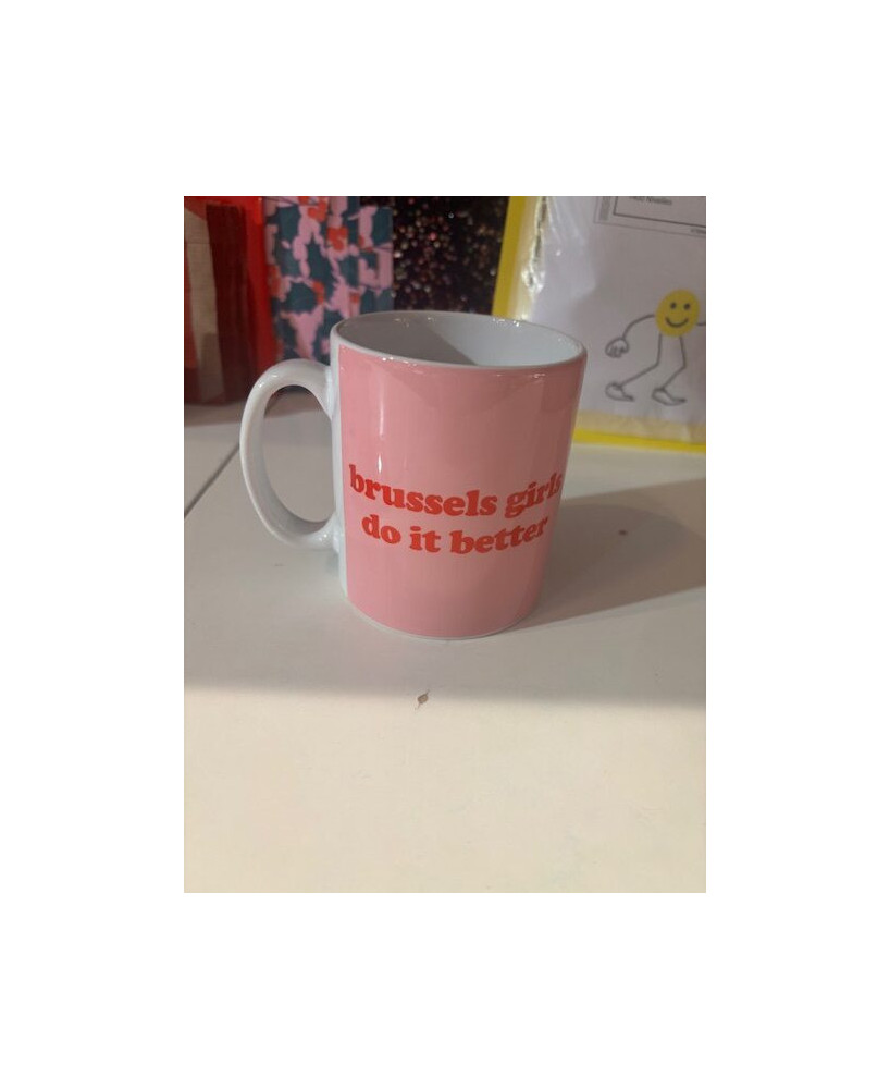 Mug rose brussels girls do it better