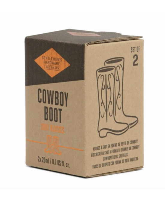Set 2 verres Cowboy boots
