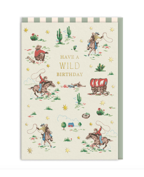 Carte Have a wild birthday Cowboys