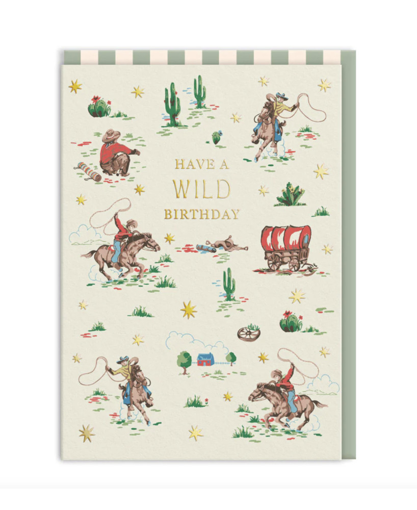 Carte Have a wild birthday Cowboys