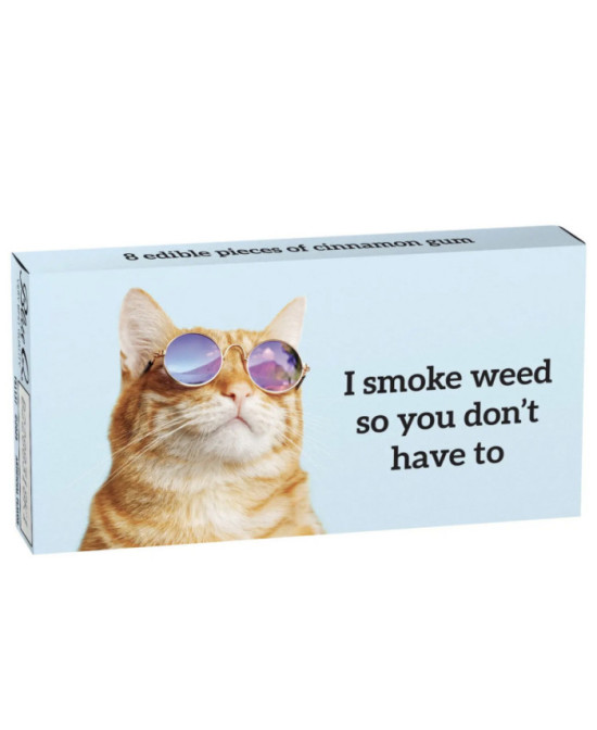 Boîte de 8 chewing-gum I smoked weed