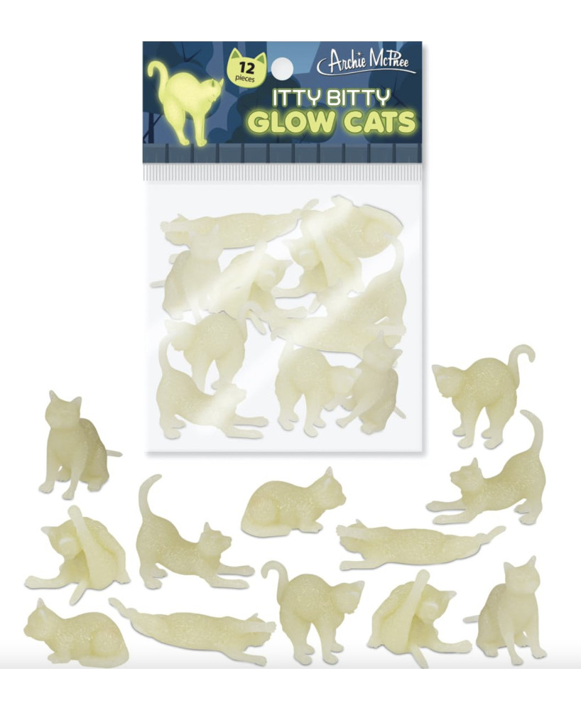 Sachet de 12 mini chats phosphorescents