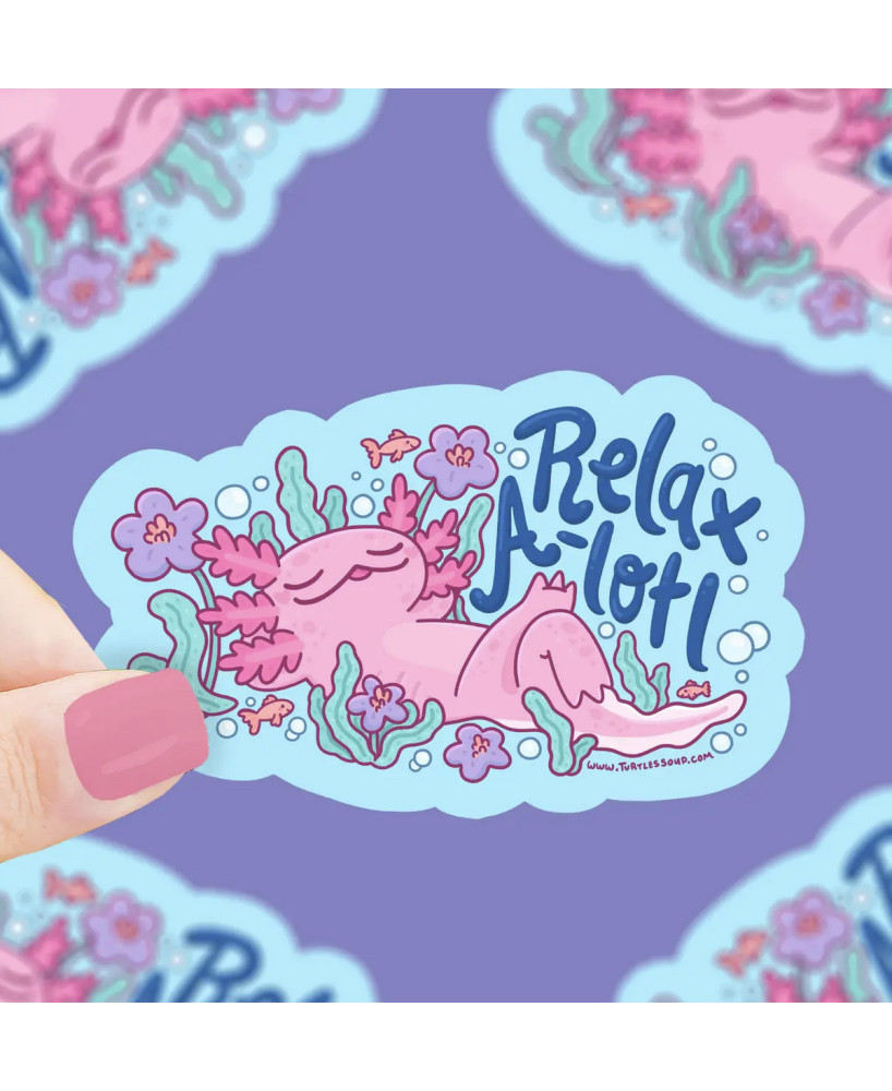 Sticker Axolotl Relax