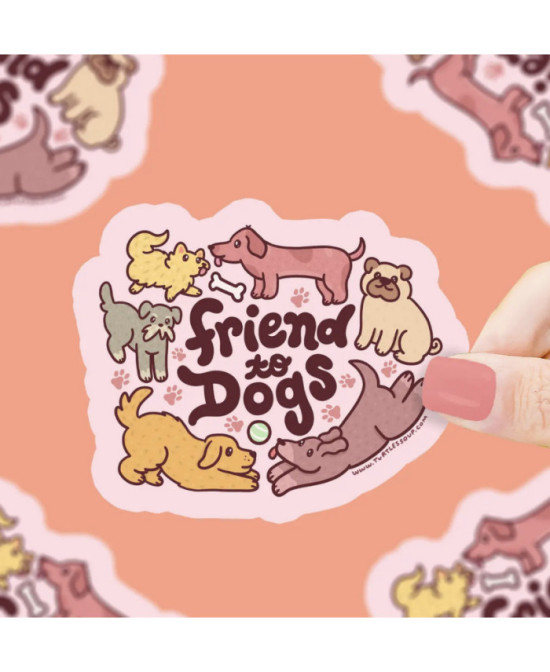 Sticker Friend to dogs