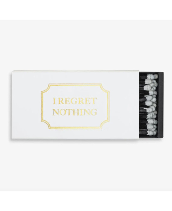Boîte d'allumettes I regret nothing