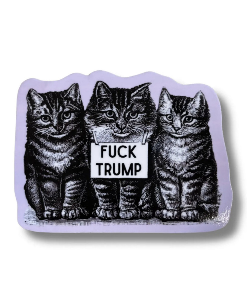 Sticker Fuck Trump Chatons
