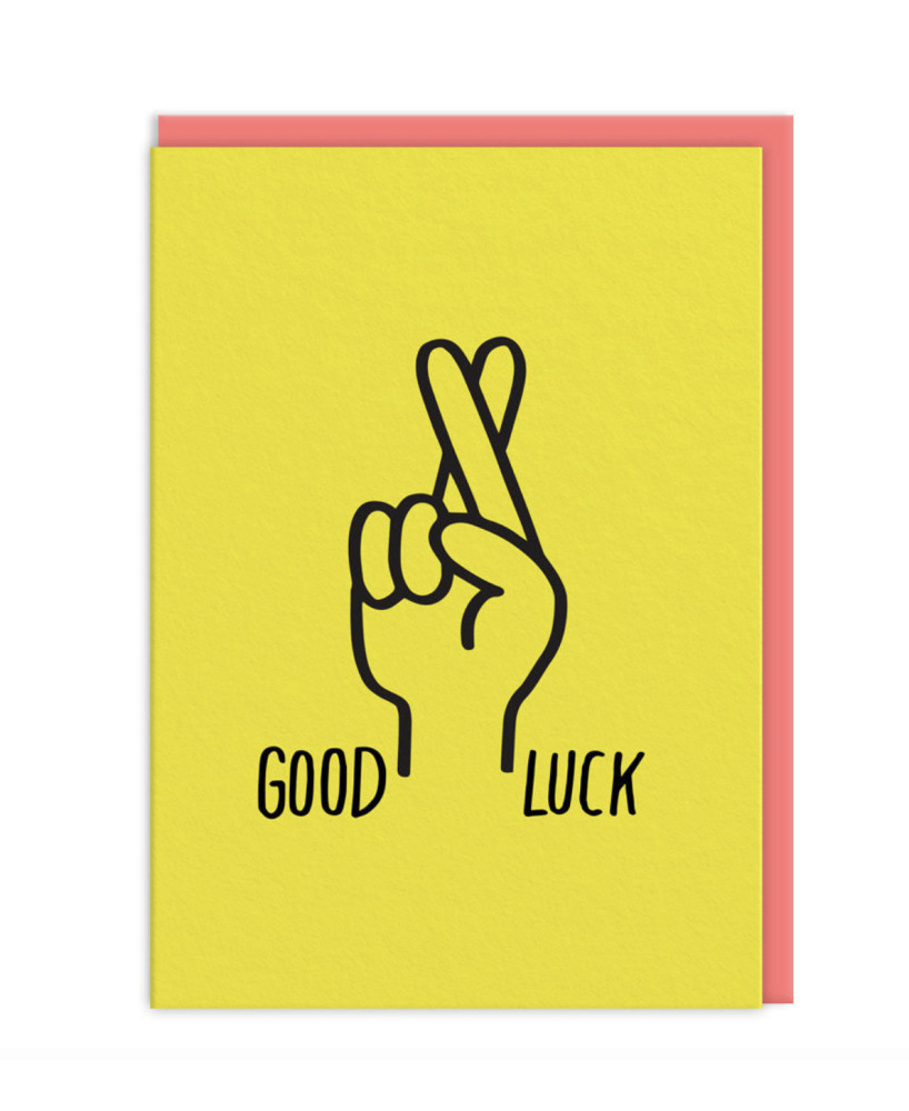 Carte Good luck crossed fingers