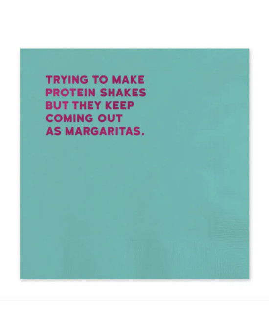 Petites serviettes Trying to make protein shakes