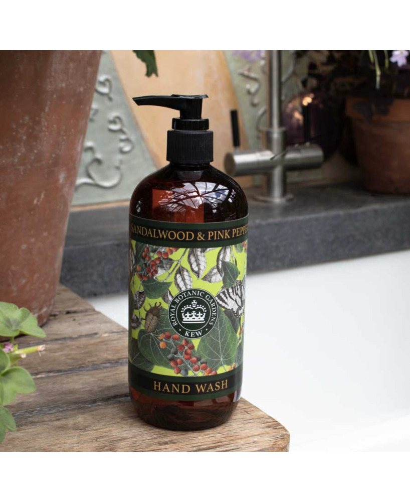Savon liquide Kew Gardens Sandalwood & Pink pepper