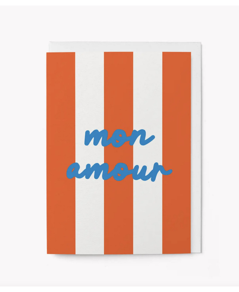 Carte Mon amour lignes